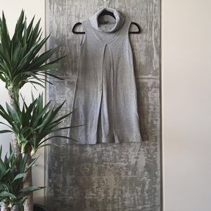 Zara Sleeveless Turtleneck Sweatshirt Dress